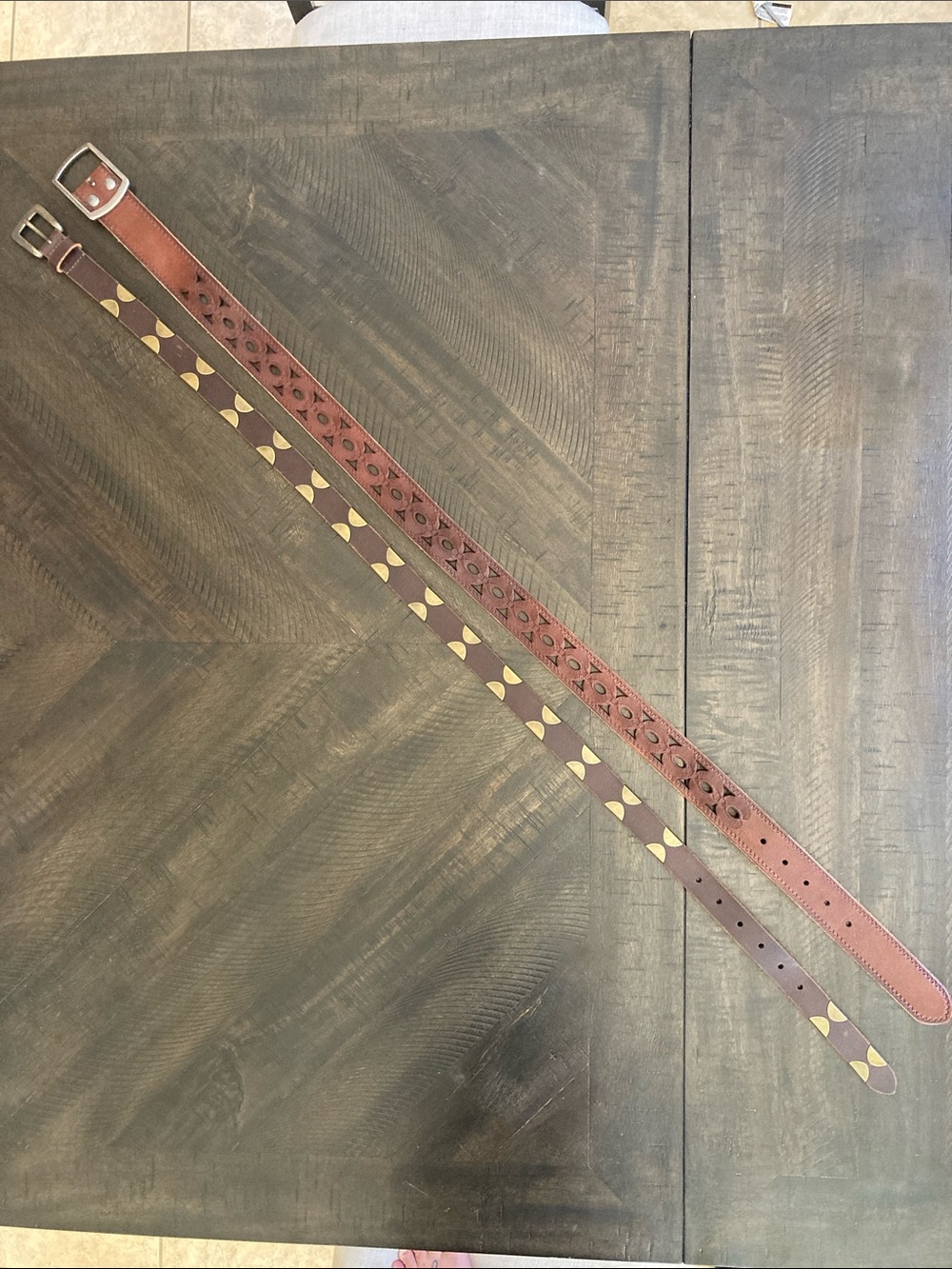 Bundle of 2 Womens Lucky Brand Brown Leather Belts